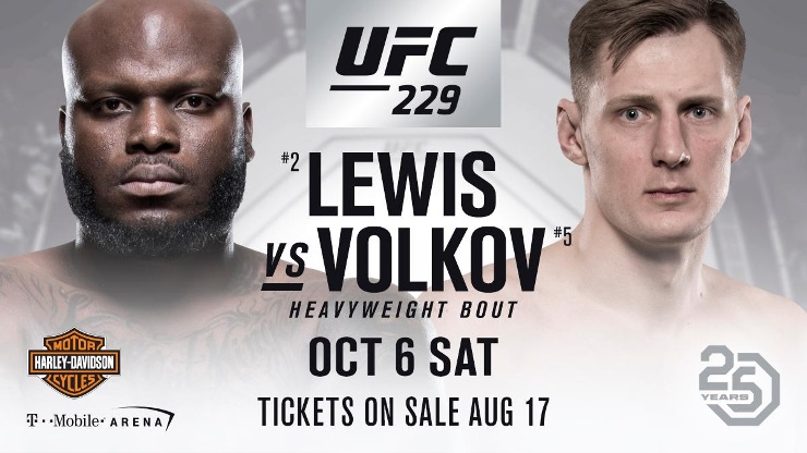 Lewis vs Volkov UFC 229