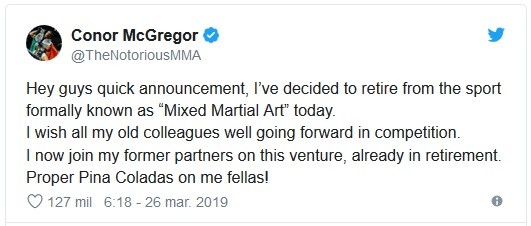 Conor McGregor Twitter